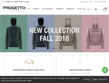 Tablet Screenshot of progettostore.com